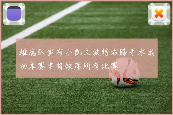雄鹿队宣布小凯文波特右膝手术成功本赛季将缺席所有比赛